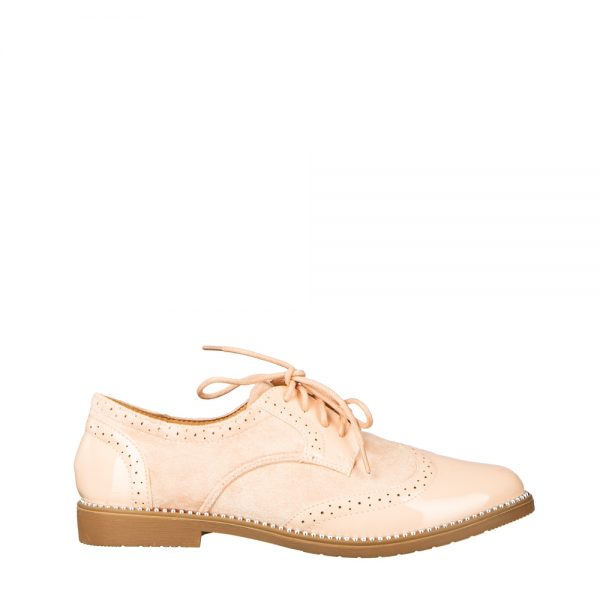 Γυναικεία casual παπούτσια  από οικολογικό δέρμα ροζ Bergo, 2 - Kalapod.gr